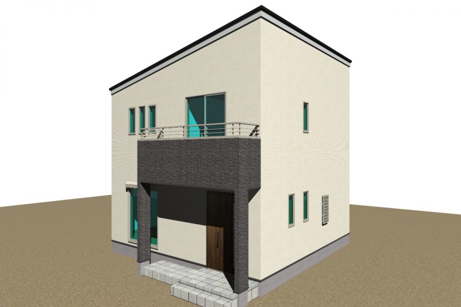 南東面（パース図）
