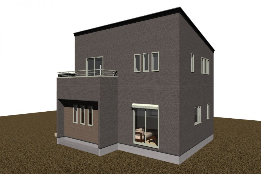 南東面（パース図）