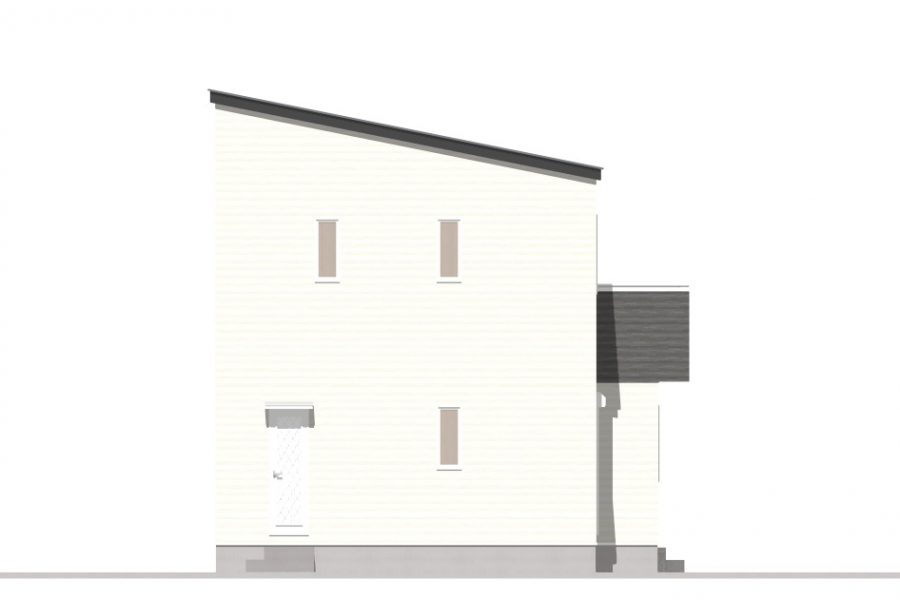 西面（立面図）