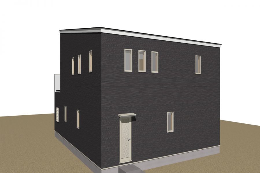 北西面（パース図）