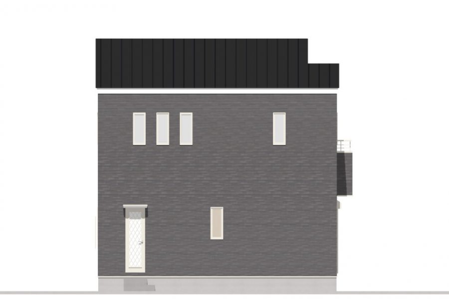 西面（立面図）