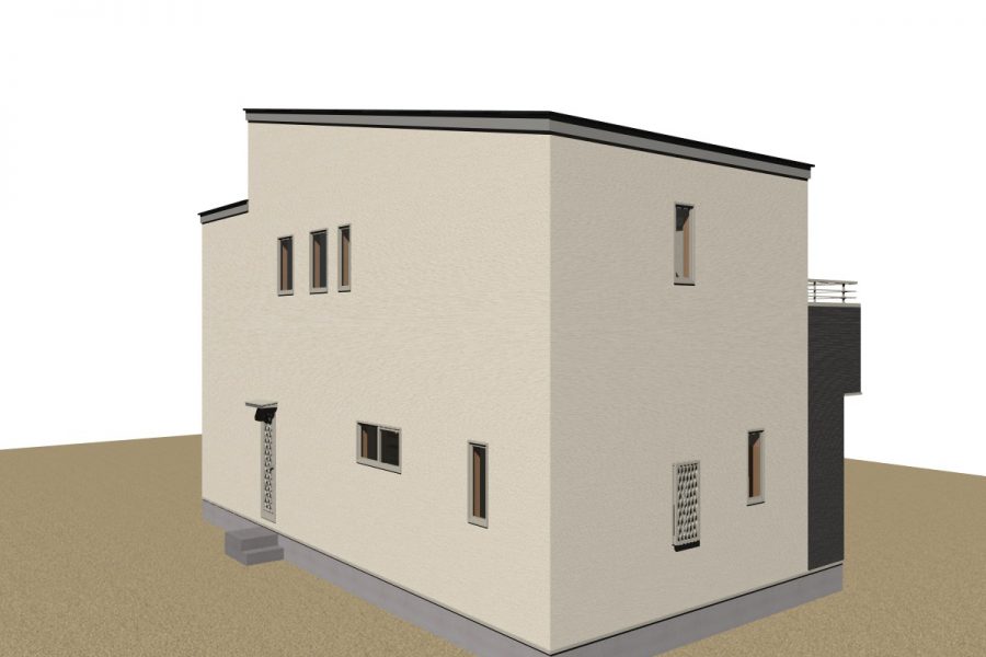 北西面（パース図）
