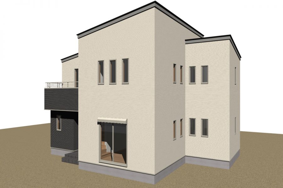 南東面（パース図）