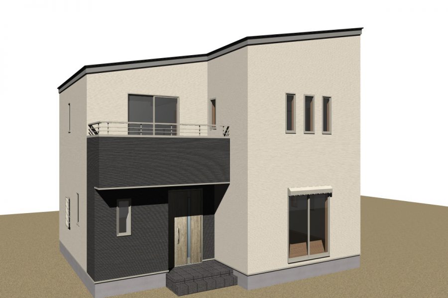 南西面（パース図）