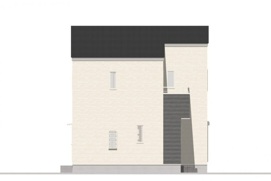 西面（立面図）