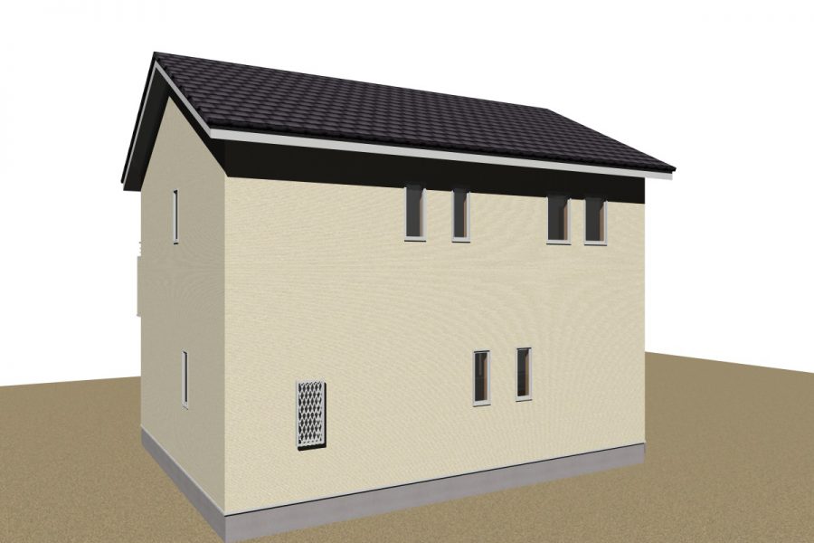 北東面（パース図）