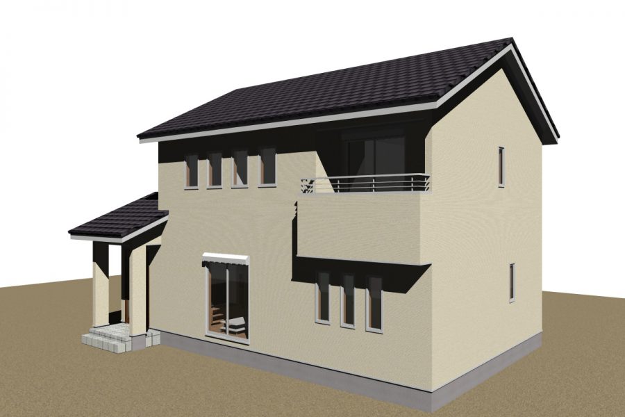 南東面（パース図）