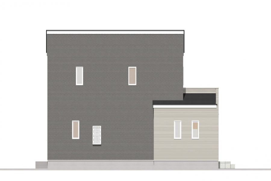 北面（立面図）