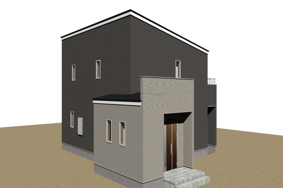 北西面（パース図）