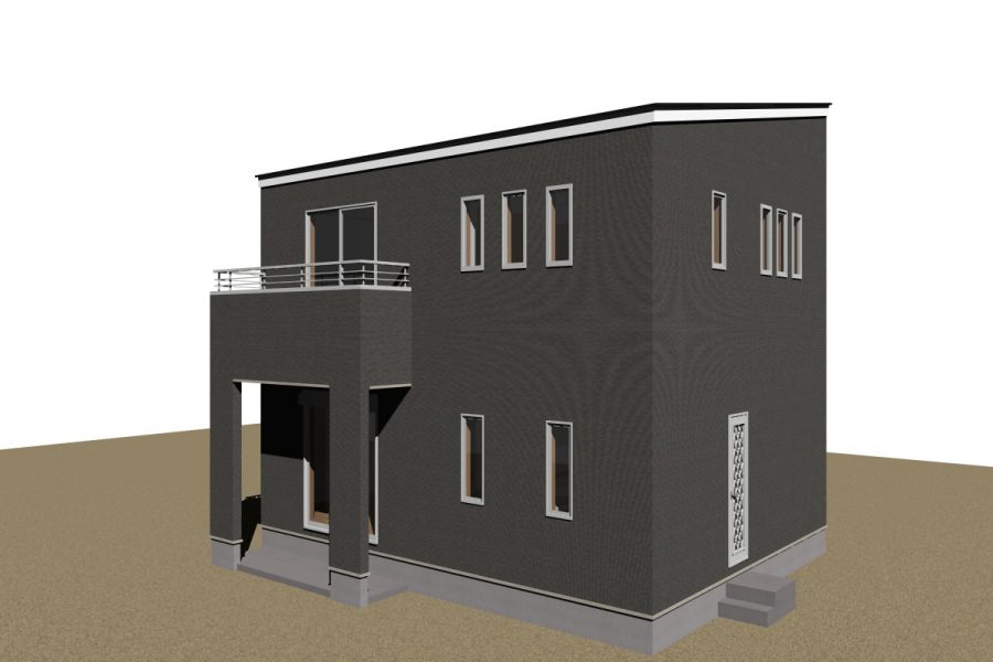南東面（パース図）