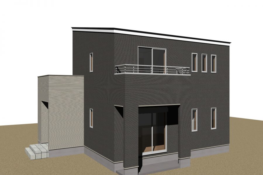 南西面（パース図）