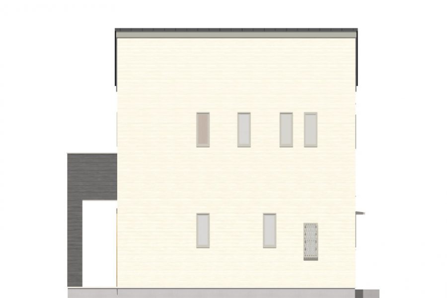 北面（立面図）