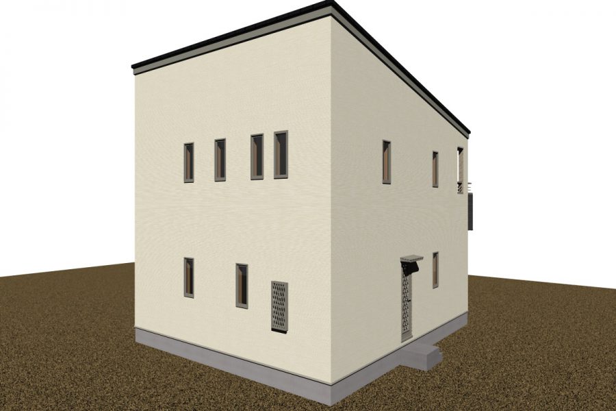 北西面（パース図）