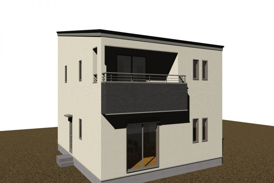 南西面（パース図）