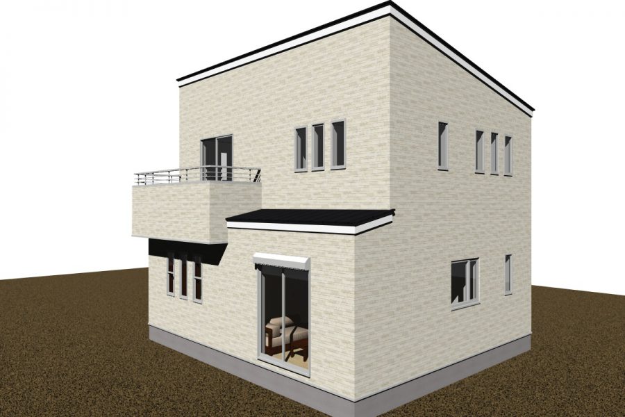 南東面（パース図）