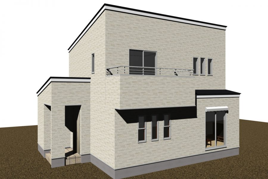 南西面（パース図）