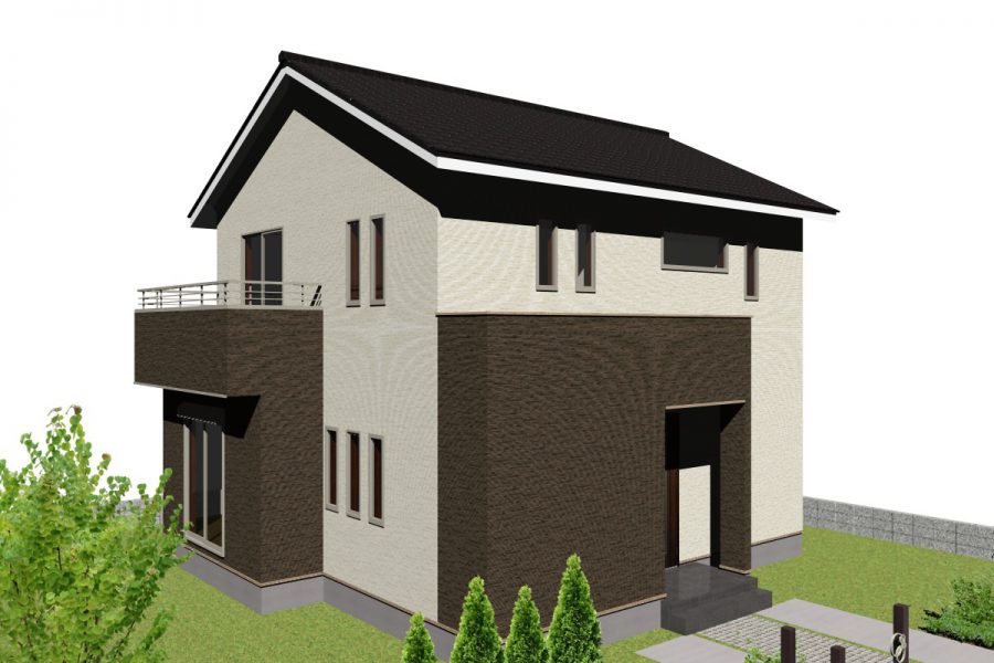 南東面（パース図）