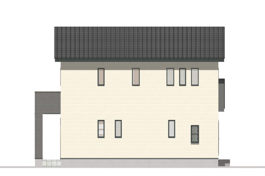 北面（立面図）