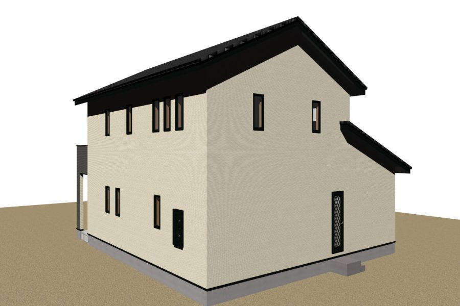 北西面（パース図）