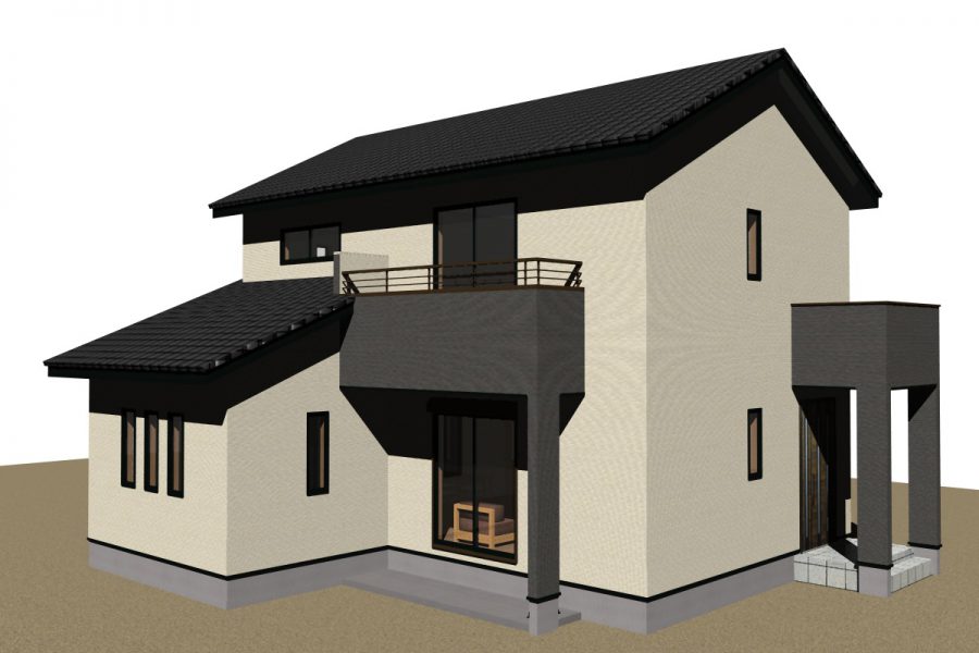 南東面（パース図）