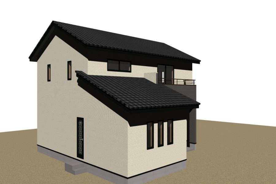 南西面（パース図）