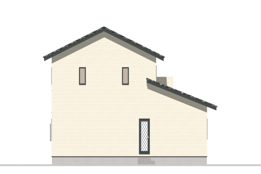 西面（立面図）