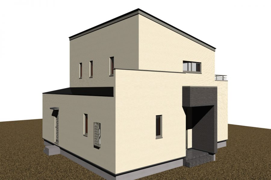 北西面（パース図）