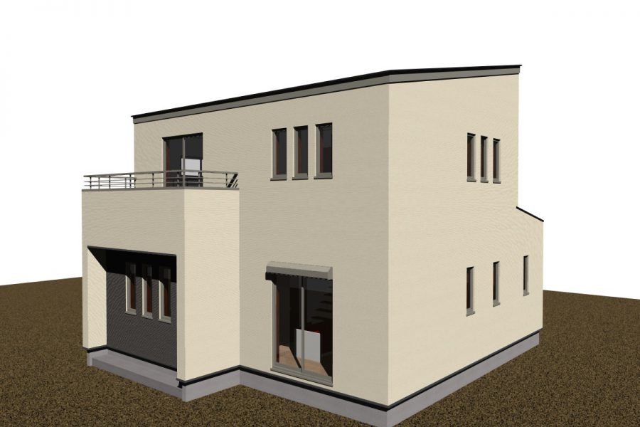 南東面（パース図）