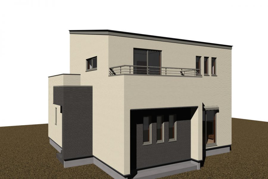 南西面（パース図）