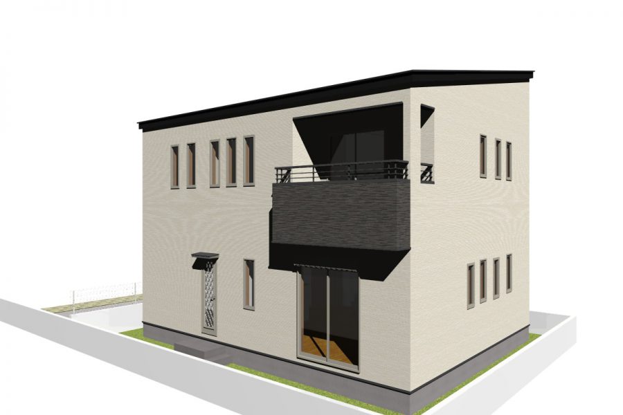 南東面（パース図）