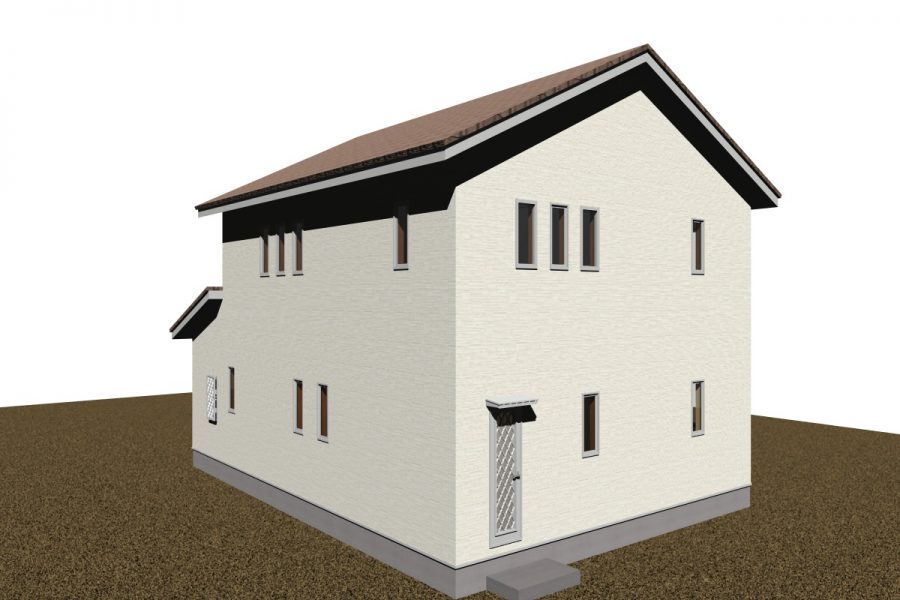 北西面（パース図）