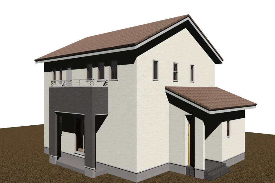 南東面（パース図）