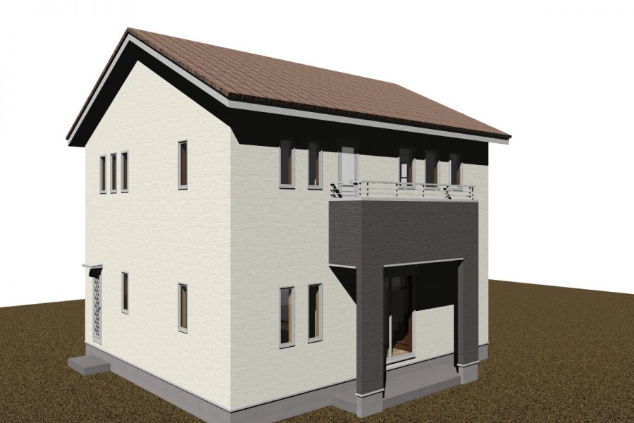 南西面（パース図）