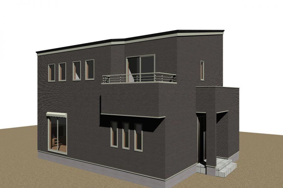 南東面（パース図）
