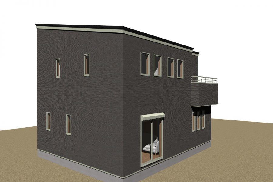 南西面（パース図）