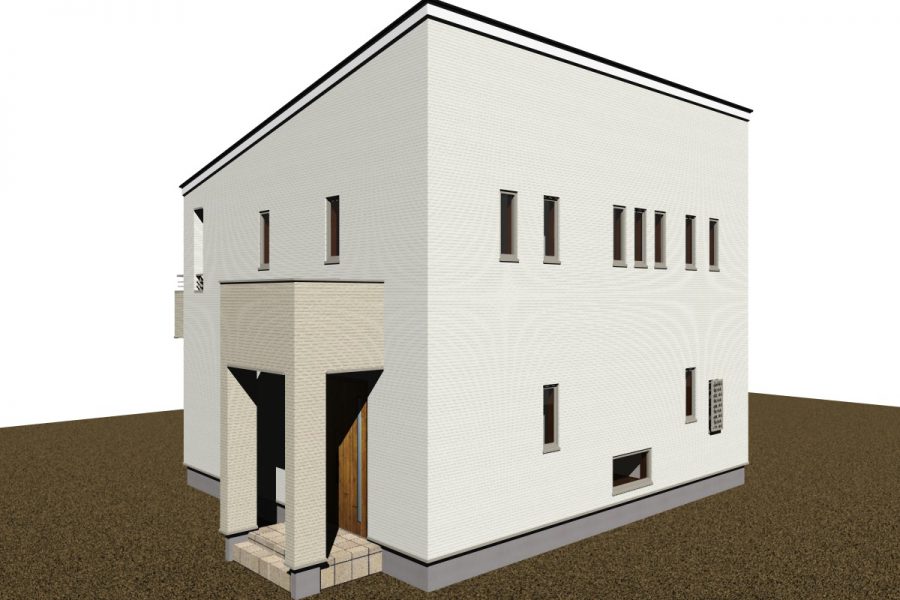 北東面（パース図）