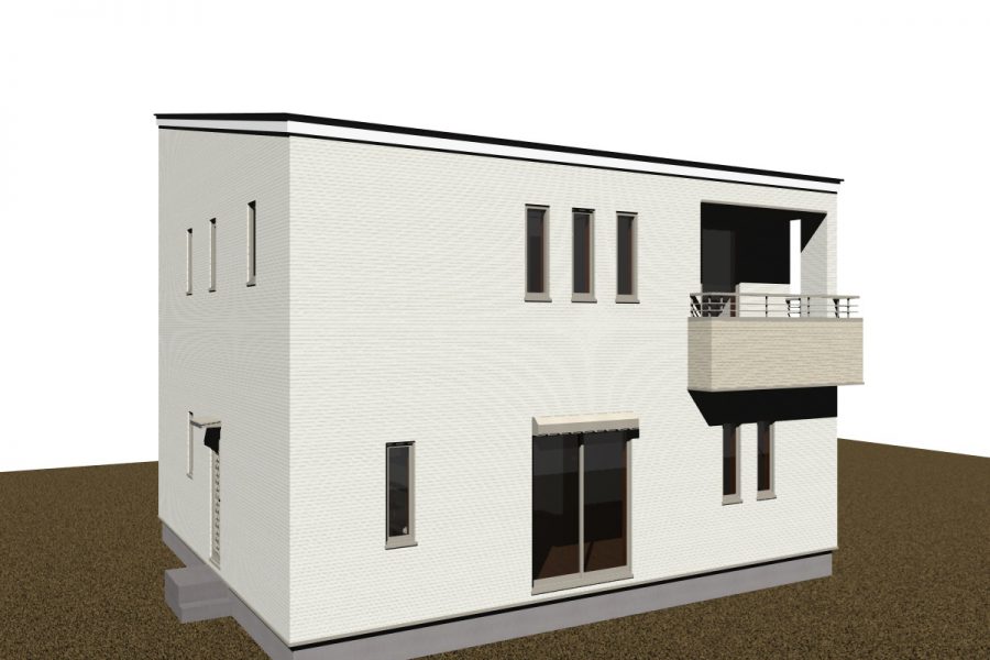 南西面（パース図）