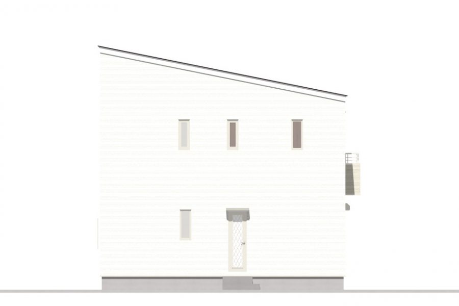 西面（立面図）