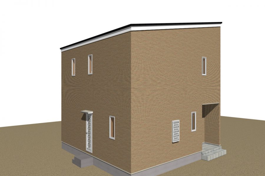 北東面（パース図）<br />
