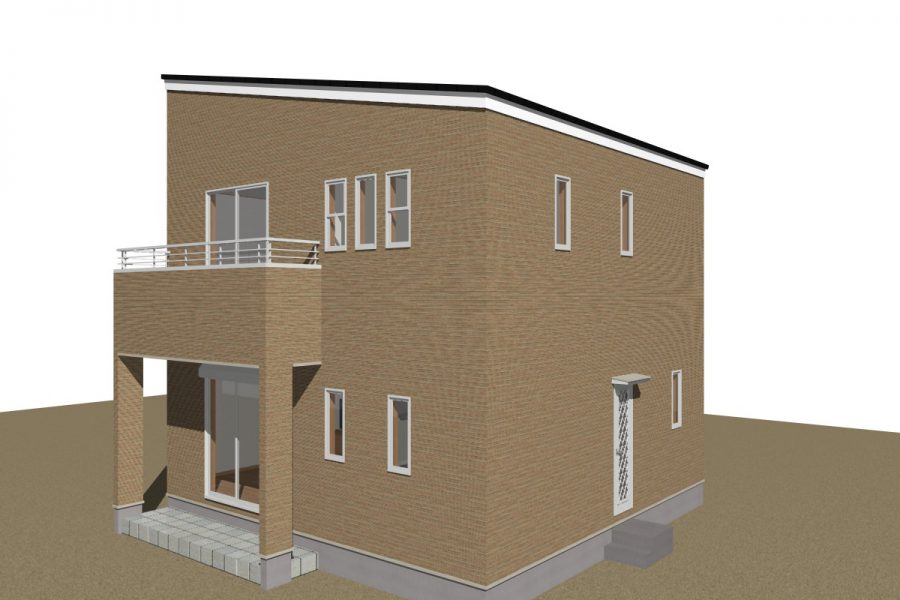 南東面（パース図）<br />
