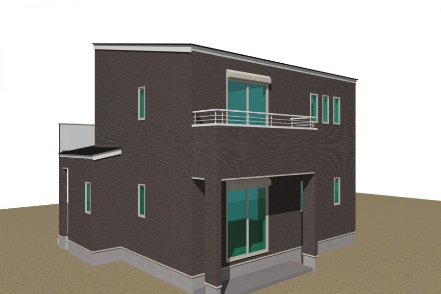 南西面（パース図）<br />
