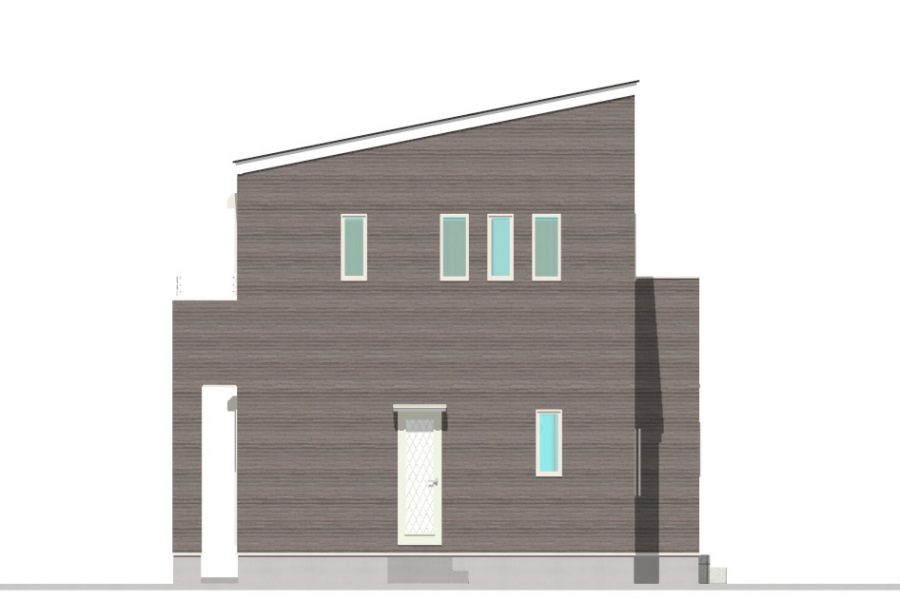 東面（立面図）<br />
