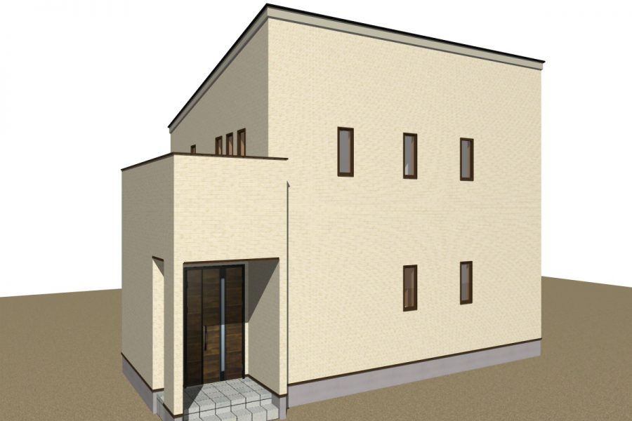 北東面（パース図）<br />
