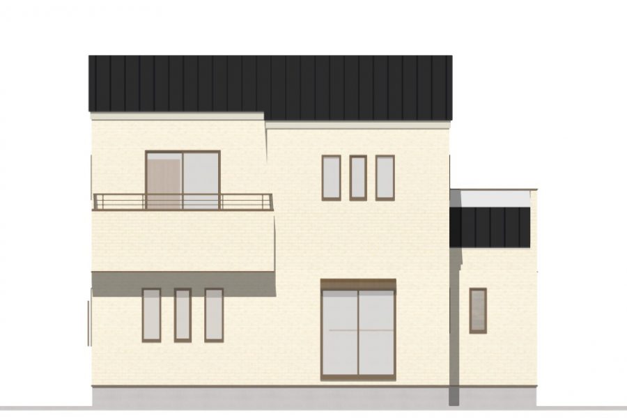 南面（立面図）<br />
