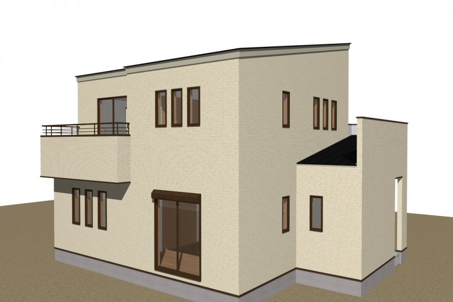 南東面（パース図）<br />
