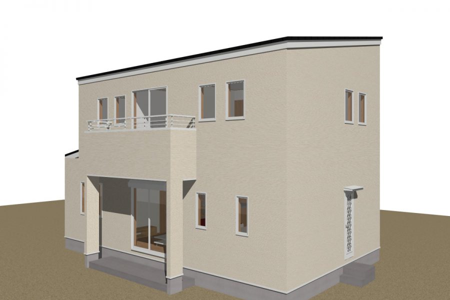 南東面（パース図）<br />
