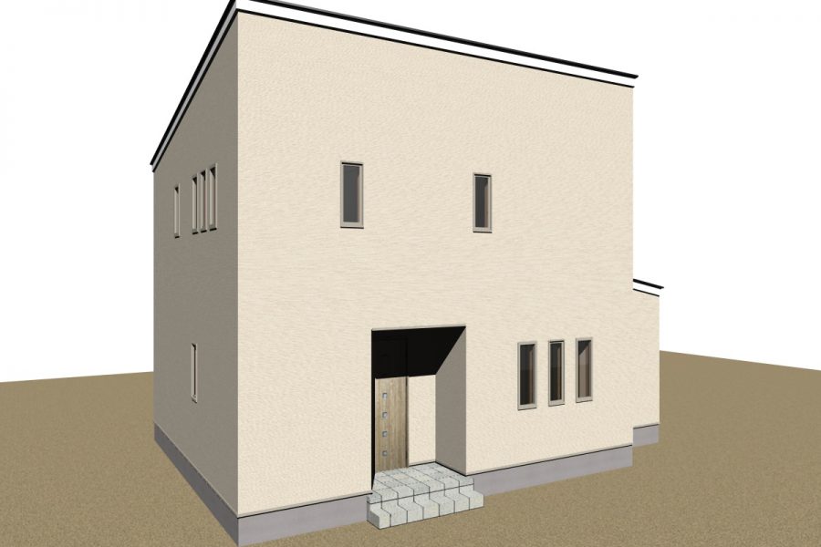 北東面（パース図）<br />
