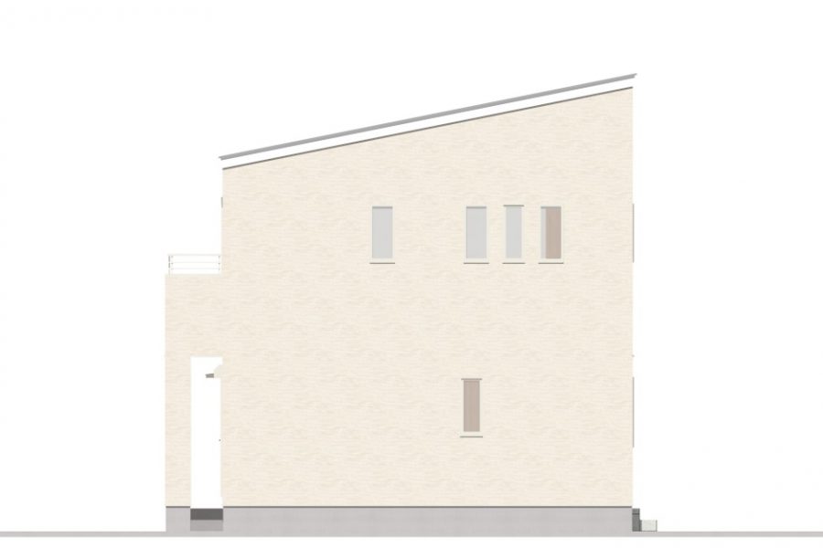 東面（立面図）<br />
