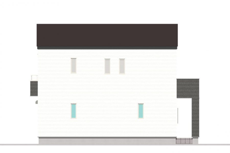 東面（立面図）<br />
