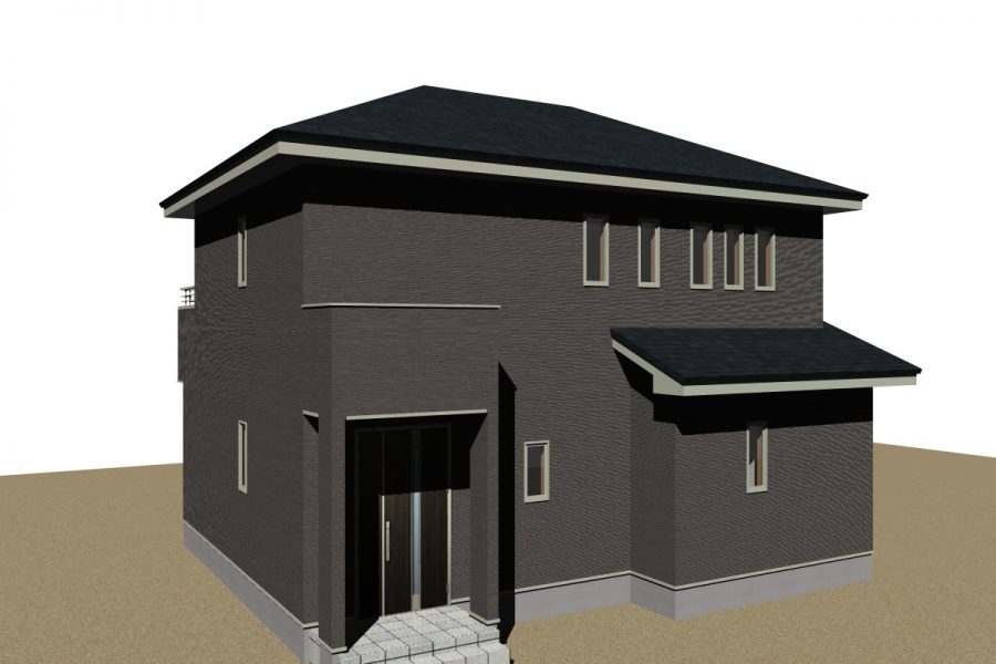 北東面（パース図）<br />
